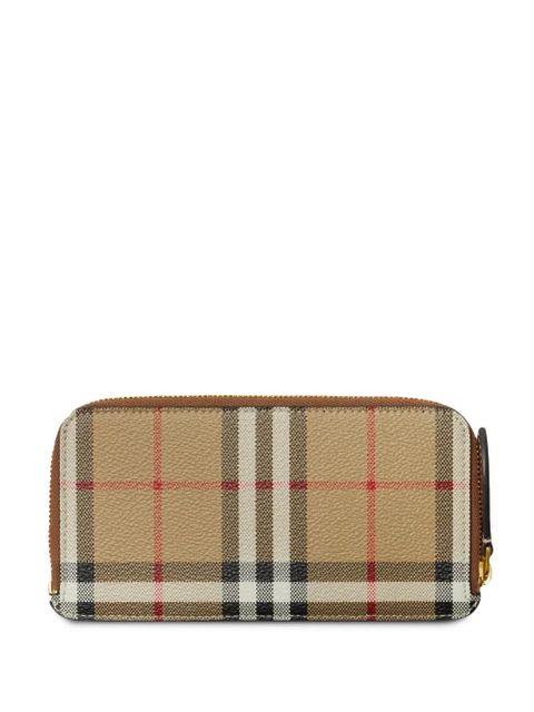 Burberry Vintage Check-pattern zipped wallet - Neutrals - zdjęcie produktu nr 1