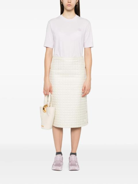 Moncler logo-patch short-sleeve T-shirt - Pink - zdjęcie produktu nr 2