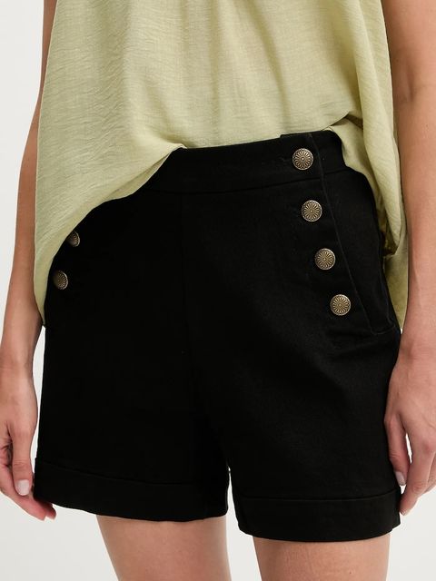 Answear.LAB szorty damskie kolor czarny gładkie high waist - zdjęcie produktu nr 1