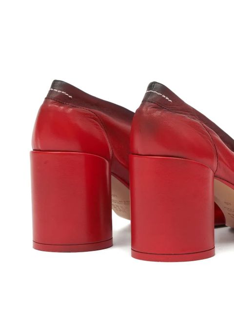 MM6 Maison Margiela leather pumps - Red - zdjęcie produktu nr 2