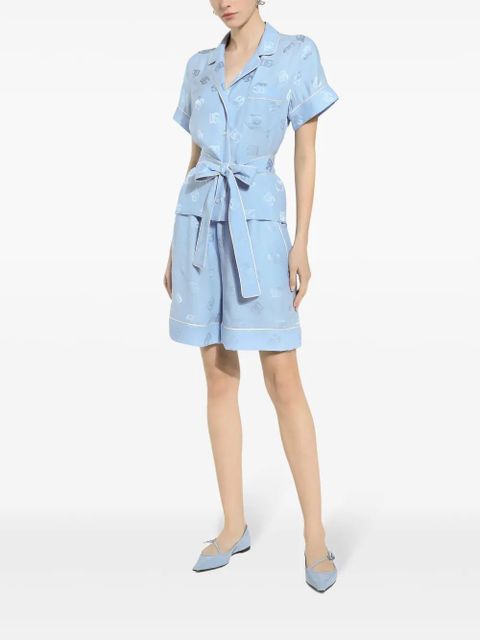 Dolce & Gabbana DNA logo-print shorts - Blue