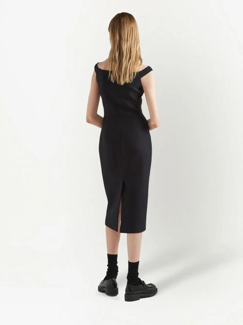 Prada fitted mid-length dress - Black - zdjęcie produktu nr 2