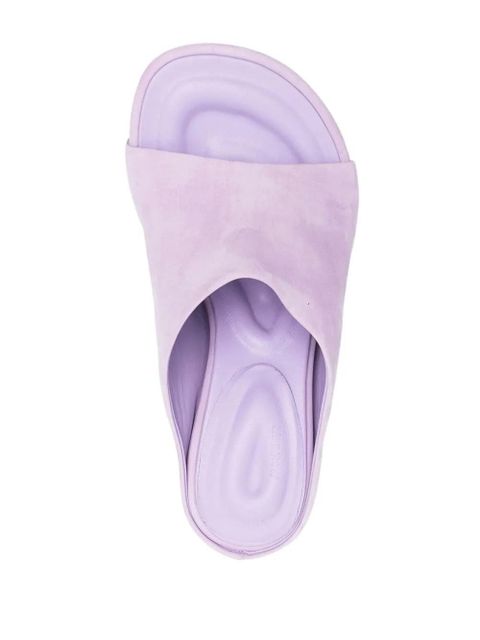 Jacquemus moulded calf-suede sandals - Purple - zdjęcie produktu nr 2