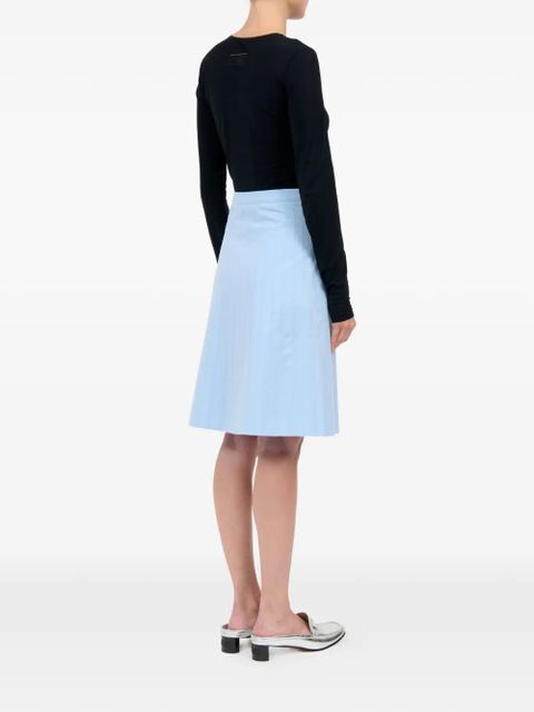 MM6 Maison Margiela striped mini skirt - Blue