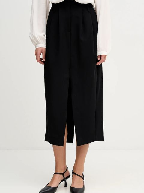 Sisley spódnica kolor czarny maxi ołówkowa 4KVXL002W - zdjęcie produktu nr 1