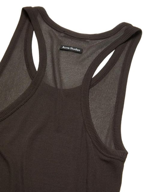 Acne Studios ribbed-knit tank top - Brown