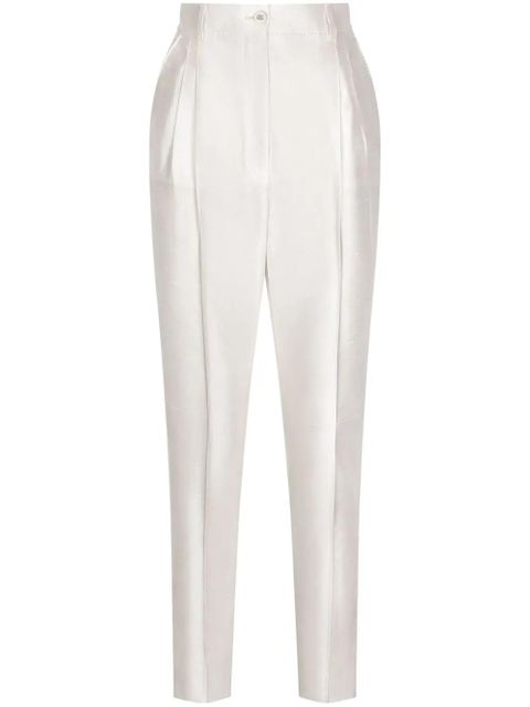 Dolce & Gabbana pleated shantung trousers - Neutrals - zdjęcie produktu nr 1