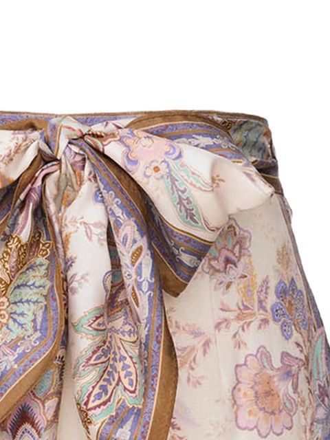 ZIMMERMANN Luna paisley-print shorts - Neutrals - zdjęcie produktu nr 2