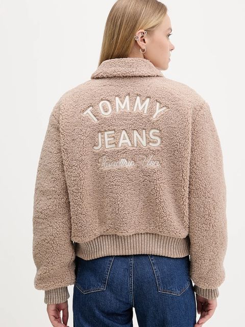 Tommy Jeans kurtka kolor brązowy zimowa DW0DW21666 - zdjęcie produktu nr 2