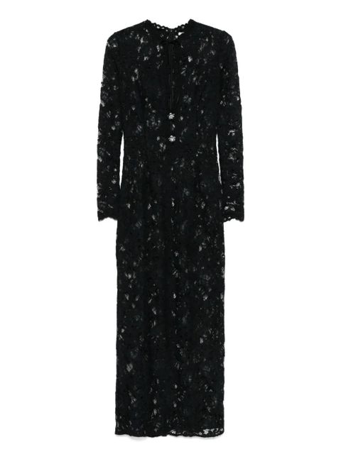 MANURÍ laced midi dress - Black - zdjęcie produktu nr 1