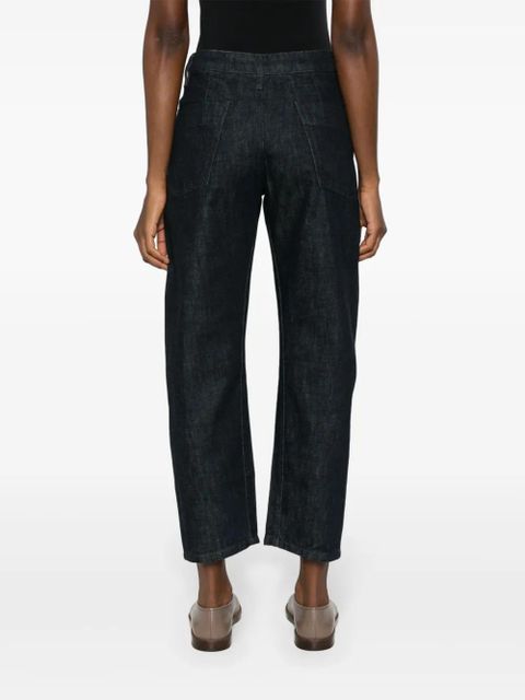 LEMAIRE Twisted high-rise cropped jeans - Blue