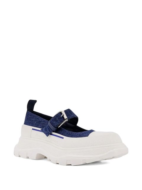 Alexander McQueen Thread Slick buckle-strap mules - White - zdjęcie produktu nr 2