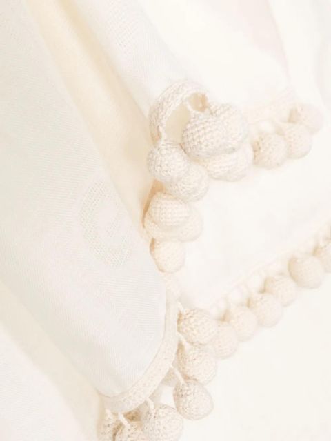 Max Mara pompom-detail scarf - Neutrals