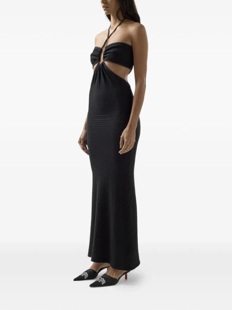 GCDS cut-out-design maxi dress - Black