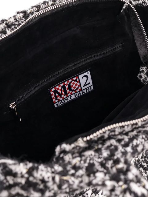 MC2 Saint Barth fringed-detail tote bag - Black