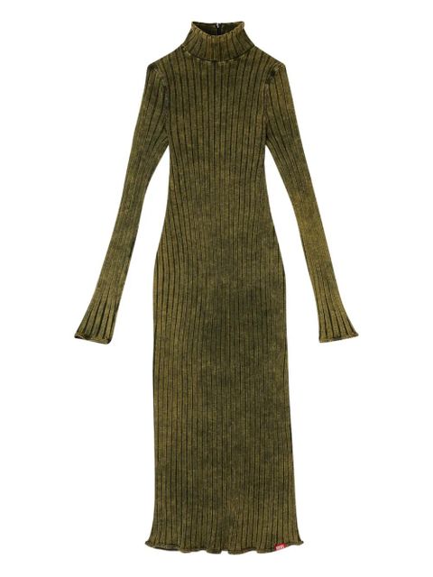 Diesel D-Wavya ribbed midi dress - Green - zdjęcie produktu nr 1