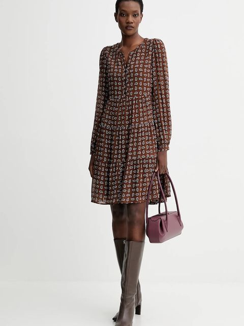 Yuzefi torebka skórzana OYSTER kolor bordowy YUZRS25-HB-OYSB-L049