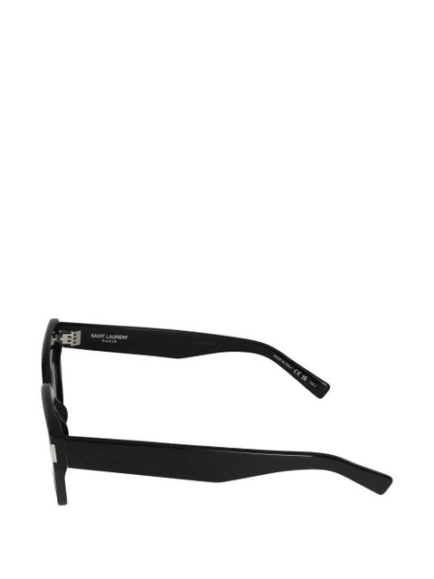 Saint Laurent geometric-frame sunglasses - Black