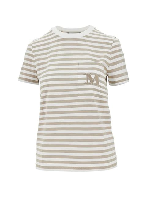 Max Mara striped pocket T-shirt - White - zdjęcie produktu nr 1