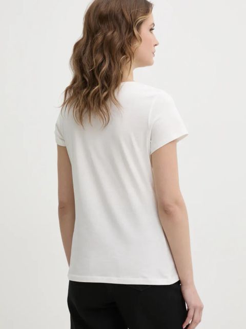 Morgan t-shirt DREBEL damski kolor beżowy DREBEL