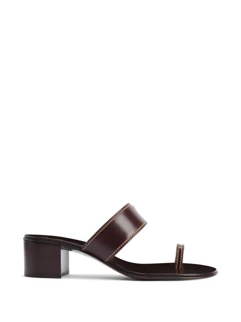 Giuseppe Zanotti stitching leather sandals - Brown - zdjęcie produktu nr 1