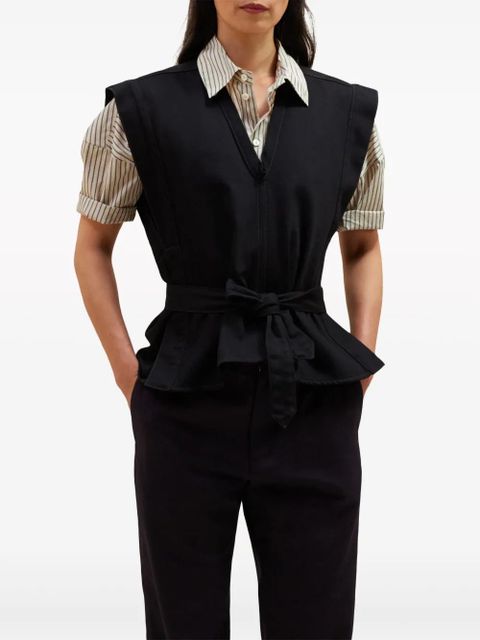 LEMAIRE self-tie sleeveless jacket - Black - zdjęcie produktu nr 2