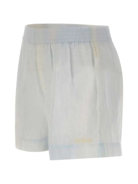 MC2 Saint Barth St. Tropez-print ramie shorts - White - zdjęcie produktu nr 1