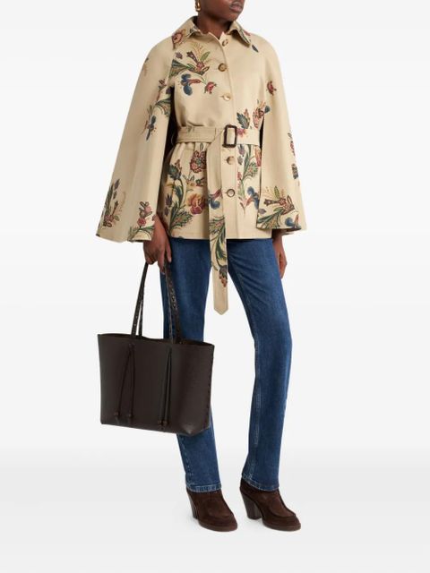 ETRO floral-print cape - Neutrals - zdjęcie produktu nr 2