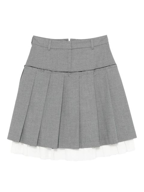 Gimaguas layered pleated mini skirt - Grey - zdjęcie produktu nr 1