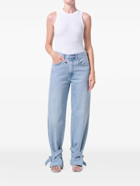 AGOLDE Cinched Hem Loose Taper straight-leg jeans - Blue
