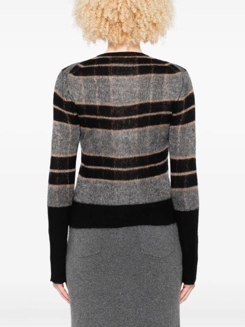 Guest In Residence striped knit cardigan - Black