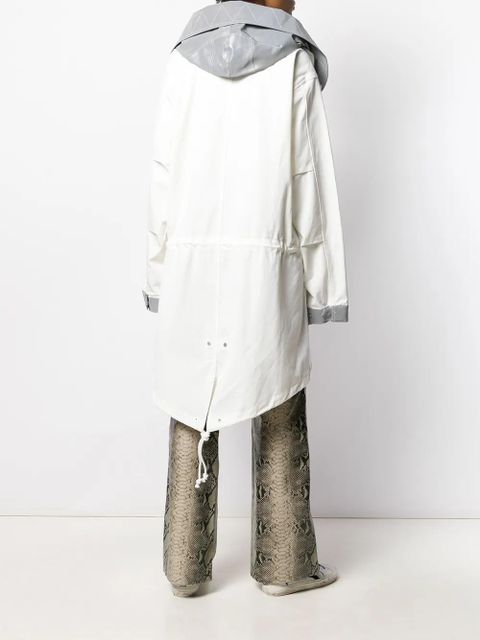 AMBUSH oversized hooded coat - White