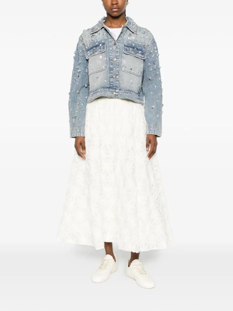 Simkhai Hollywood embellished chest-pocket jacket - Blue - zdjęcie produktu nr 2