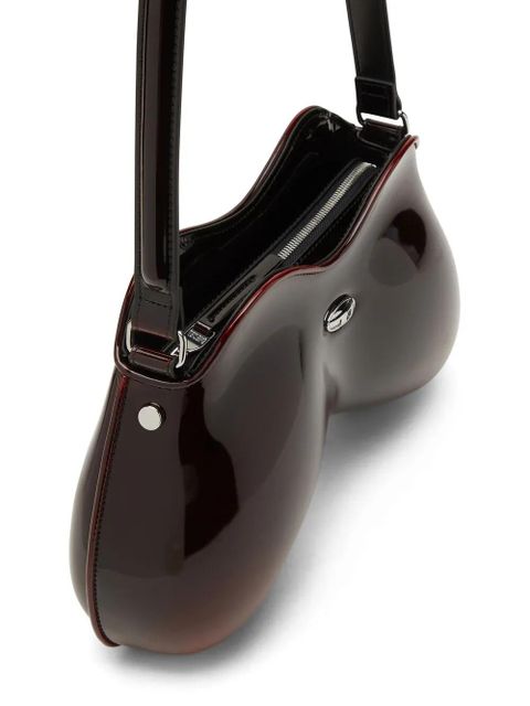 Diesel Double D rigid shoulder bag - Brown