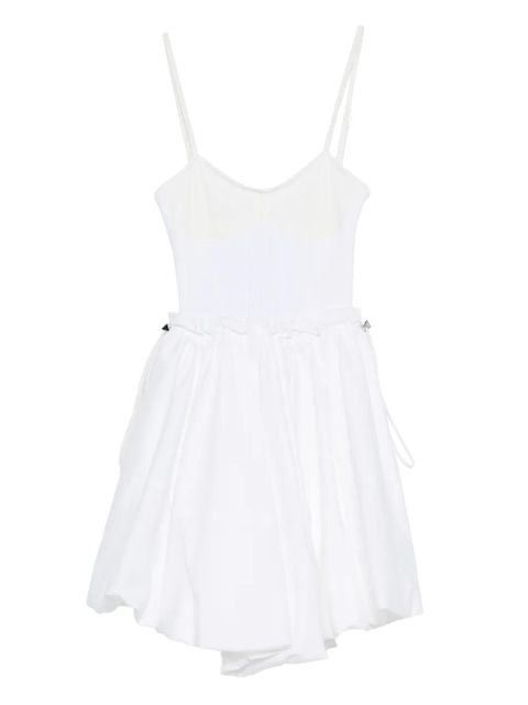 The Attico peplum-hem mini dress - White - zdjęcie produktu nr 1