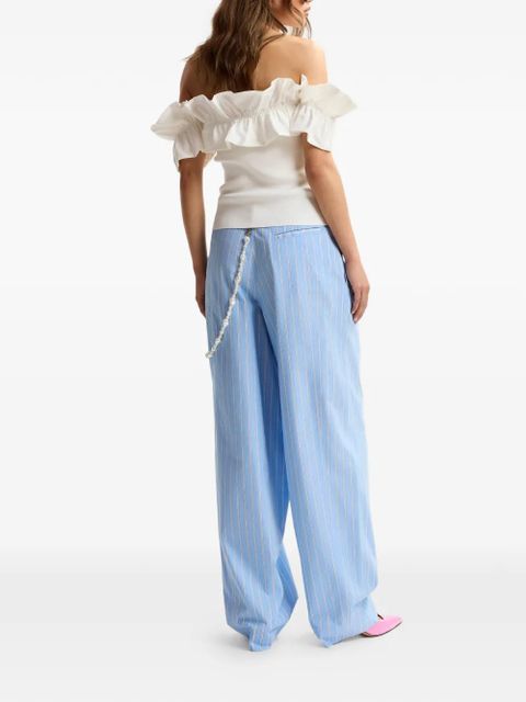 Essentiel Antwerp Jesuis pearl-belt trousers - Blue
