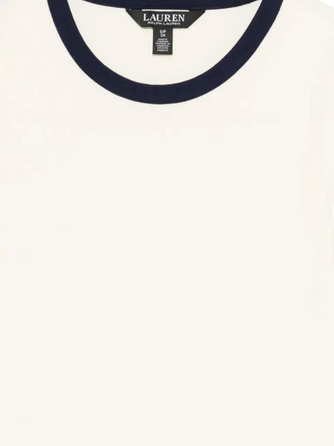 Lauren Ralph Lauren crew-neck trim T-shirt - Neutrals