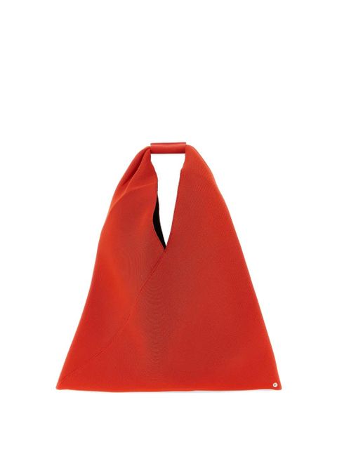MM6 Maison Margiela Japanese pleated origami triangle tote bag - Red - zdjęcie produktu nr 1