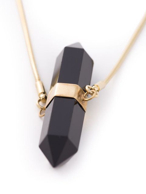 ISABEL MARANT crystal pendant necklace - Metallic