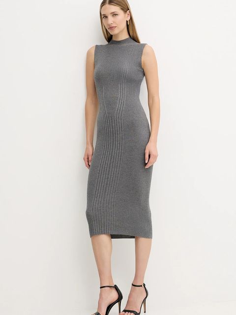 Guess sukienka JULIA kolor szary maxi dopasowana W5BK23 Z3OW2 - zdjęcie produktu nr 2