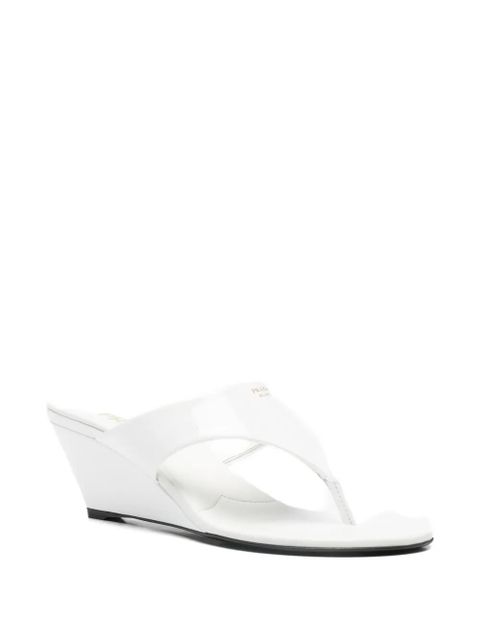 Prada wedge thong flip-flops - White - zdjęcie produktu nr 2