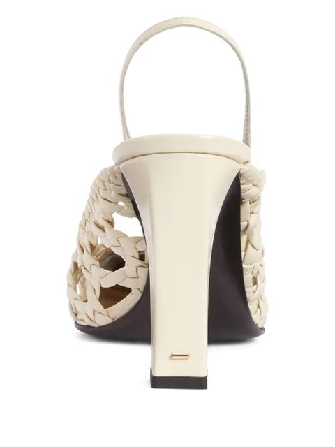 Giuseppe Zanotti 90mm Brendha Cage pumps - White