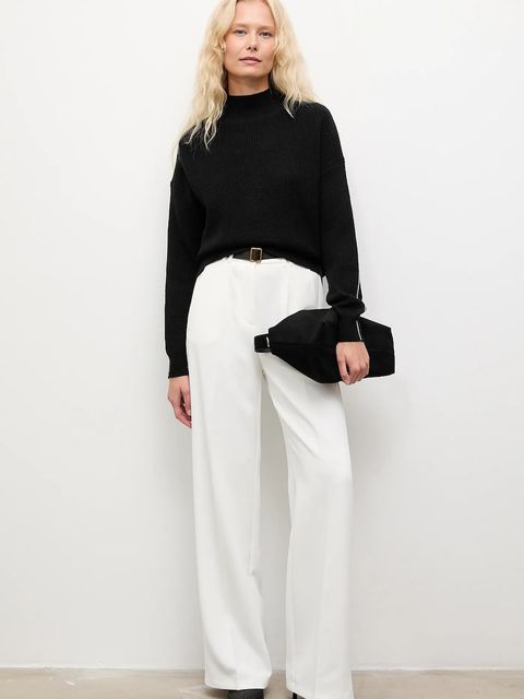 Answear.LAB sweter z kaszmirem damskie kolor czarny z półgolfem - zdjęcie produktu nr 2