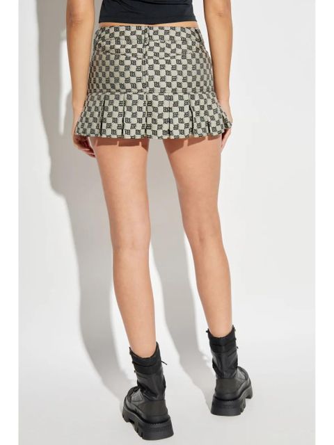 MISBHV monogram pleated skirt - Green