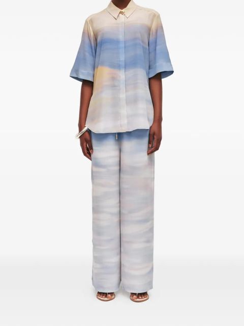 Aje Avalon short-sleeve shirt - Blue - zdjęcie produktu nr 2