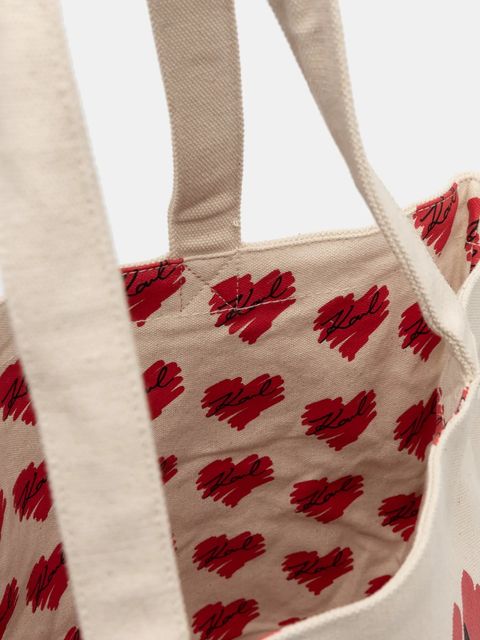 Karl Lagerfeld torebka dwustronna kolor beżowy A1W50024