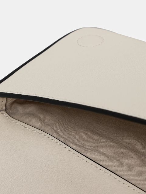 Karl Lagerfeld torebka skórzana K/SIGNATURE kolor biały B1W32037