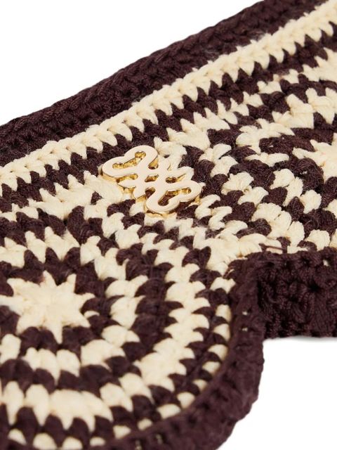 SANDRO crochet-knit logo-plaque keyring - Neutrals - zdjęcie produktu nr 2