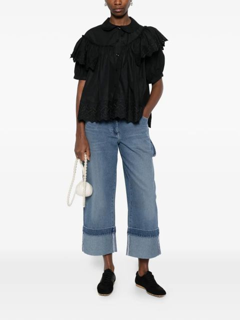 Simone Rocha strap-ebellished jeans - Blue - zdjęcie produktu nr 2