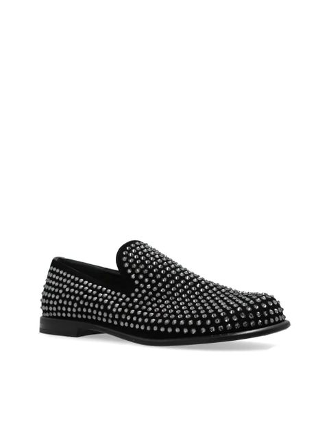 JW Anderson crystal-embellished loafers - Black - zdjęcie produktu nr 2